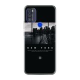 Kılıfland Reeder Max Pro ile Uyumlu Telefon Kılıfı, Desenli Baskılı, New York Figürlü, Silikon, Siyah