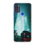 Kılıfland Reeder Max Pro ile Uyumlu Telefon Kılıfı, Desenli Baskılı, Night Cars Figür, Silikon, Yeşil