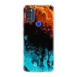 Kılıfland Reeder Max Pro ile Uyumlu Telefon Kılıfı, Desenli Baskılı, Orange Blue, Silikon