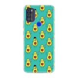 Kılıfland Reeder Max Pro ile Uyumlu Telefon Kılıfı, Desenli Baskılı, Oynayan Avokadolar, Turkuaz
