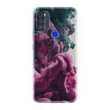 Kılıfland Reeder Max Pro ile Uyumlu Telefon Kılıfı, Desenli Baskılı, Pink Green Cloud, Silikon