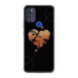 Kılıfland Reeder Max Pro ile Uyumlu Telefon Kılıfı, Desenli Baskılı, Plane Heart Figür, Silikon, Siyah