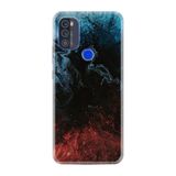 Kılıfland Reeder Max Pro ile Uyumlu Telefon Kılıfı, Desenli Baskılı, Red Blue Black Abstract, Silikon