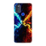 Kılıfland Reeder Max Pro ile Uyumlu Telefon Kılıfı, Desenli Baskılı, Red Blue Leon, Silikon
