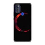 Kılıfland Reeder Max Pro ile Uyumlu Telefon Kılıfı, Desenli Baskılı, Red Moons Figür, Silikon, Siyah
