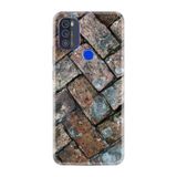 Kılıfland Reeder Max Pro ile Uyumlu Telefon Kılıfı, Desenli Baskılı, Retro Stone, Silikon