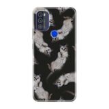 Kılıfland Reeder Max Pro ile Uyumlu Telefon Kılıfı, Desenli Baskılı, Sevimli Kedicikler, Silikon, Siyah