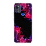 Kılıfland Reeder Max Pro ile Uyumlu Telefon Kılıfı, Desenli Baskılı, Silikon, Pembe-Mor-Siyah