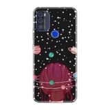 Kılıfland Reeder Max Pro ile Uyumlu Telefon Kılıfı, Desenli Baskılı, Space Woman Figür, Siyah