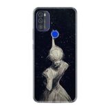 Kılıfland Reeder Max Pro ile Uyumlu Telefon Kılıfı, Desenli Baskılı, Star Woman Figür, Silikon, Siyah
