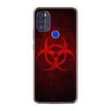 Kılıfland Reeder Max Pro ile Uyumlu Telefon Kılıfı, Desenli Baskılı, Virus Figür, Silikon, Kırmızı