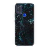 Kılıfland Reeder Max Pro ile Uyumlu Telefon Kılıfı, Mermer Desenli, Mavi, Silikon