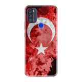 Kılıfland Reeder Max Pro ile Uyumlu Telefon Kılıfı, Türk Bayrağı Desenli, Baskılı, Silikon, Kırmızı