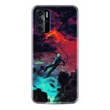 Kılıfland Reeder P13 Blue 2021 ile Uyumlu Telefon Kılıfı, Desenli Baskılı, Astronot Figürü, Silikon, Renkli