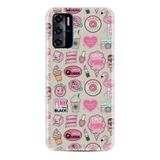 Kılıfland Reeder P13 Blue 2021 ile Uyumlu Telefon Kılıfı, Desenli Baskılı, Donut Flamingo Figür, Silikon, Pembe