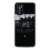 Kılıfland Reeder P13 Blue 2021 ile Uyumlu Telefon Kılıfı, Desenli Baskılı, New York Figürlü, Silikon