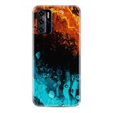 Kılıfland Reeder P13 Blue 2021 ile Uyumlu Telefon Kılıfı, Desenli Baskılı, Orange Blue, Silikon