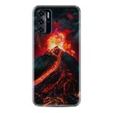 Kılıfland Reeder P13 Blue 2021 ile Uyumlu Telefon Kılıfı, Desenli Baskılı, Yanardağ Figürlü, Silikon