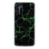 Kılıfland Reeder P13 Blue 2021 ile Uyumlu Telefon Kılıfı, Desenli Baskılı, Yeşil Şerit Mermer, Silikon
