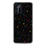 Kılıfland Reeder P13 Blue 2021 ile Uyumlu Telefon Kılıfı, Silikon, Desenli Baskılı, Puantiye ve Ay Figürlü, Siyah