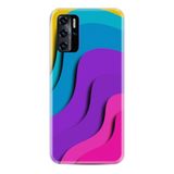 Kılıfland Reeder P13 Blue 2021 ile Uyumlu Telefon Kılıfı, Silikon, Desenli Baskılı, Renkli Gradient
