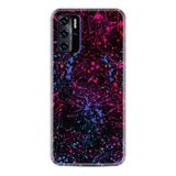 Kılıfland Reeder P13 Blue 2021 ile Uyumlu Telefon Kılıfı, Silikon, Renkli Splash Desen, Siyah