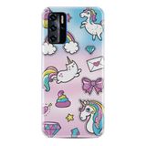 Kılıfland Reeder P13 Blue 2021 ile Uyumlu Telefon Kılıfı, Silikon, Unicorn Desenli, Renkli