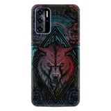Kılıfland Reeder P13 Blue 2022 ile Uyumlu Desenli Baskılı Wolf Figür Telefon Kılıfı, Silikon, Siyah