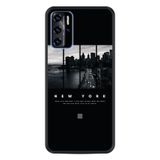 Kılıfland Reeder P13 Blue 2022 ile Uyumlu Telefon Kılıfı, Desenli Baskılı, New York Figürlü, Siyah