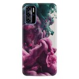 Kılıfland Reeder P13 Blue 2022 ile Uyumlu Telefon Kılıfı, Desenli Baskılı, Pink Green Cloud, Silikon