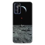 Kılıfland Reeder P13 Blue ile Uyumlu Telefon Kılıfı, Desenli Baskılı, Astronot Red Balon Figür, Siyah