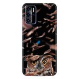 Kılıfland Reeder P13 Blue ile Uyumlu Telefon Kılıfı, Desenli Baskılı, Baykuş Figürlü, Siyah