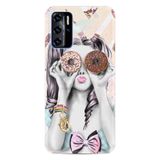 Kılıfland Reeder P13 Blue ile Uyumlu Telefon Kılıfı, Desenli Baskılı, Donut Girl Figür, Silikon, Renkli