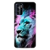 Kılıfland Reeder P13 Blue L 2022 ile Uyumlu Telefon Kılıfı, Desenli Baskılı, Renkli Leon Figür, Pink Blue, Silikon