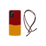kilifland Reeder P13 Blue Max L 2021 ile Uyumlu Kılıf Rasta Ipli Boyun Askılı Desenli Life Silikon Sarı Kırmızı Boya 1708