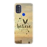 kilifland Reeder P13 Blue Max Pro 2021 ile Uyumlu Kılıf Desenli Silikon Boyun Askılı Belive In Yourself 1316