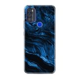 kilifland Reeder P13 Blue Max Pro 2021 ile Uyumlu Kılıf Desenli Silikon Boyun Askılı Blue Marble 1379