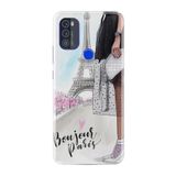 kilifland Reeder P13 Blue Max Pro 2021 ile Uyumlu Kılıf Desenli Silikon Boyun Askılı Bonjour Paris 1419