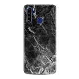 kilifland Reeder P13 Blue Max Pro 2021 ile Uyumlu Kılıf Desenli Silikon Boyun Askılı Kara Mermer 1375