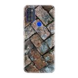kilifland Reeder P13 Blue Max Pro 2021 ile Uyumlu Kılıf Desenli Silikon Boyun Askılı Retro Stone 1324