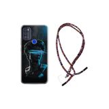 kilifland Reeder P13 Blue Max Pro 2021 ile Uyumlu Kılıf Rasta Ipli Boyun Askılı Desenli Life Silikon Alone 1668