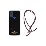 kilifland Reeder P13 Blue Max Pro 2021 ile Uyumlu Kılıf Rasta Ipli Boyun Askılı Desenli Life Silikon Ay Ve Kedi 1683