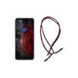 kilifland Reeder P13 Blue Max Pro 2021 ile Uyumlu Kılıf Rasta Ipli Boyun Askılı Desenli Life Silikon Color Wolf 1704