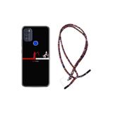 kilifland Reeder P13 Blue Max Pro 2021 ile Uyumlu Kılıf Rasta Ipli Boyun Askılı Desenli Life Silikon Dead Line 1662