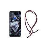 kilifland Reeder P13 Blue Max Pro 2021 ile Uyumlu Kılıf Rasta Ipli Boyun Askılı Desenli Life Silikon Dog Eyes 1761