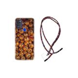 kilifland Reeder P13 Blue Max Pro 2021 ile Uyumlu Kılıf Rasta Ipli Boyun Askılı Desenli Life Silikon Gold Emoji 1877
