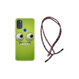kilifland Reeder P13 Blue Max Pro 2021 ile Uyumlu Kılıf Rasta Ipli Boyun Askılı Desenli Life Silikon Green 1832