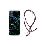 kilifland Reeder P13 Blue Max Pro 2021 ile Uyumlu Kılıf Rasta Ipli Boyun Askılı Desenli Life Silikon Green Thunder 1693
