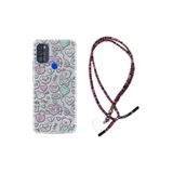 kilifland Reeder P13 Blue Max Pro 2021 ile Uyumlu Kılıf Rasta Ipli Boyun Askılı Desenli Life Silikon I Love You 1882