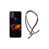 kilifland Reeder P13 Blue Max Pro 2021 ile Uyumlu Kılıf Rasta Ipli Boyun Askılı Desenli Life Silikon Iz Bırakan Uçak 1778